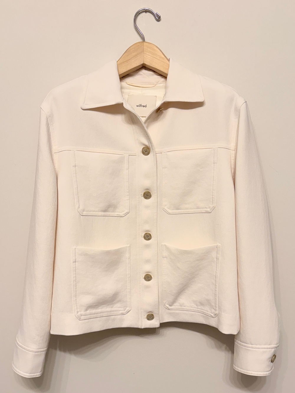 Aritzia Wilfred birch crepette jacket sz xs xsmall preloved